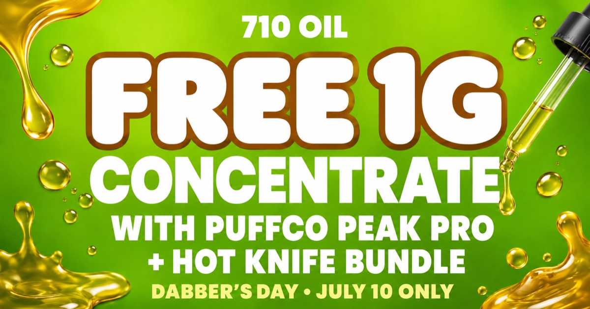 Free 1G Concentrate — w/ Puffco Peak Pro + Hot Knife